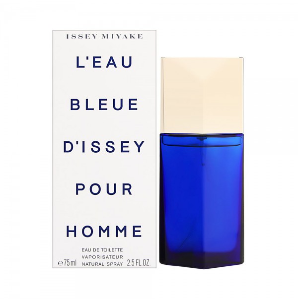 L'EAU BLEUE D'ISSEY POUR HOMME 75ML EDT SPRAY BY ISSEY MIYAKE